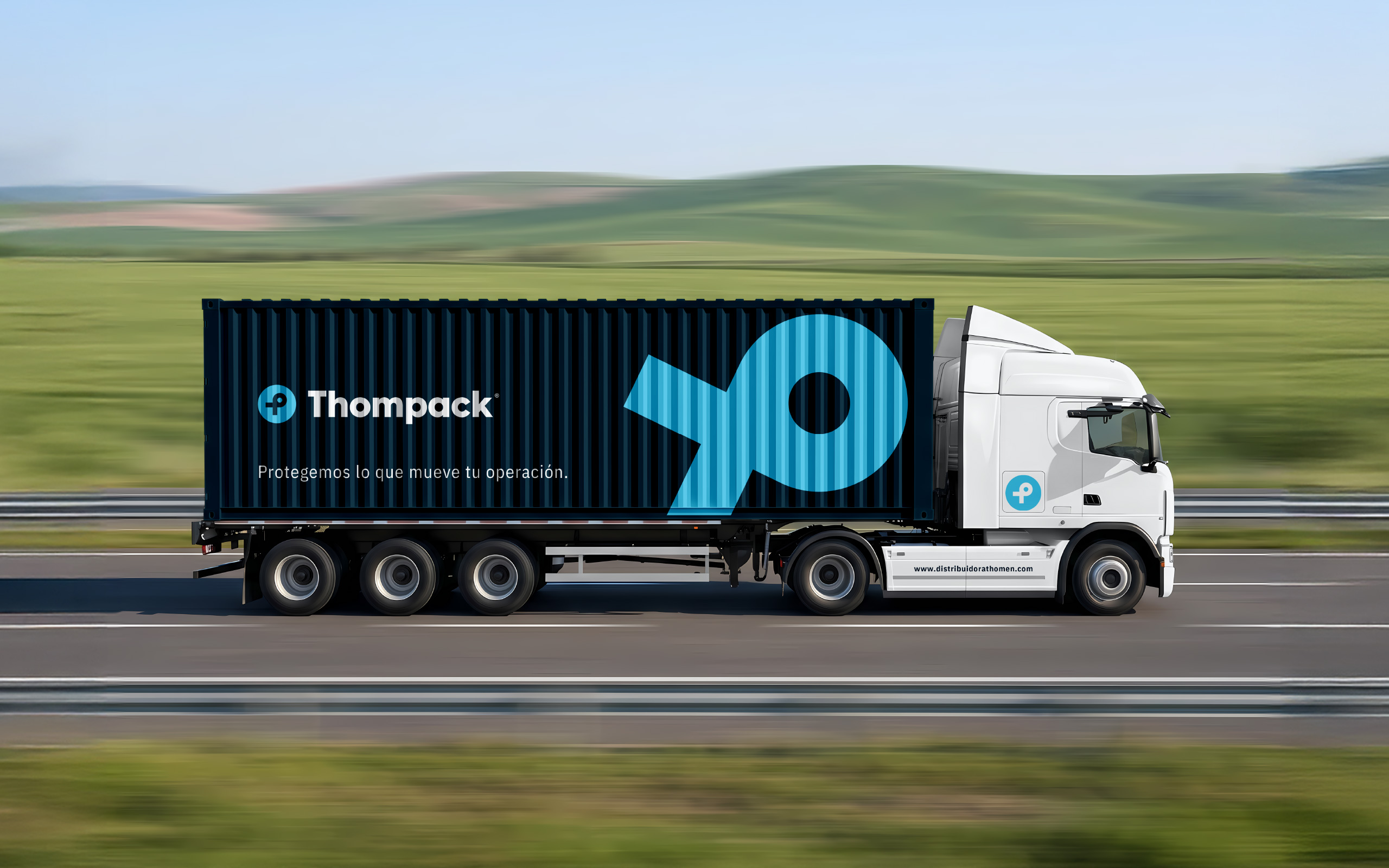 Thompack Logistics Truck Branding Application